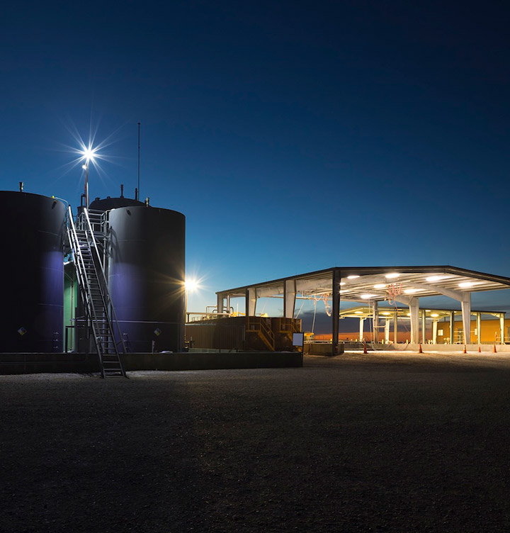 A night time picture from the Pecos site A night time picture from the Pecos site